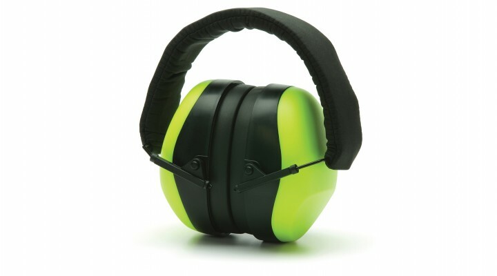 Pyramex PM8031 LIME GREEN, PM80 Series Economy Gun Range Shooting Ear Muffs