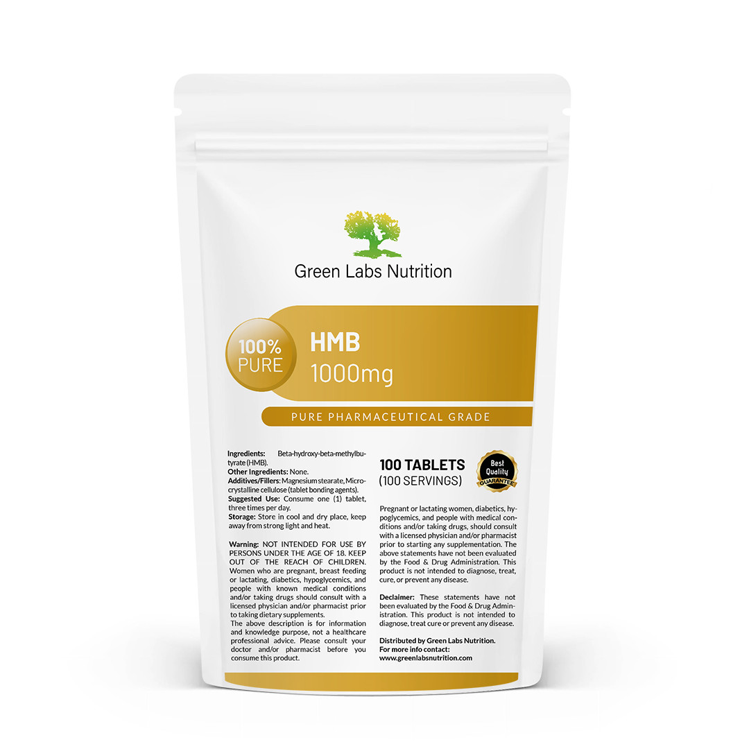 HMB 1000mg Tablets – Anti-Catabolic, Lean Body Mass, Muscle Growth, Regeneration