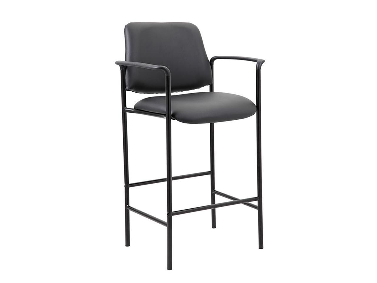 Boss Contemporary Slender & Sleek Upholstered Square Back Counter Drafting Stool