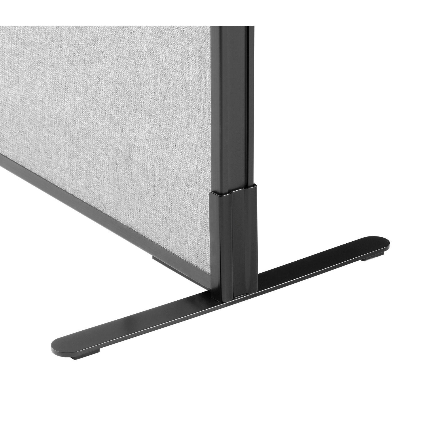 48-1/4"W x 60"H Freestanding Office Partition Panel Gray