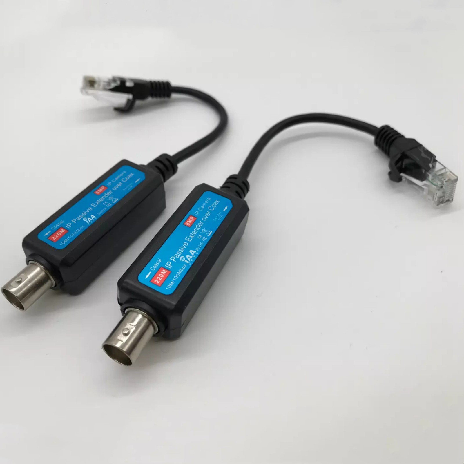10/100mbps Passive Coaxial lP Extender 802.3 CCTV Accessories Easy to Operate