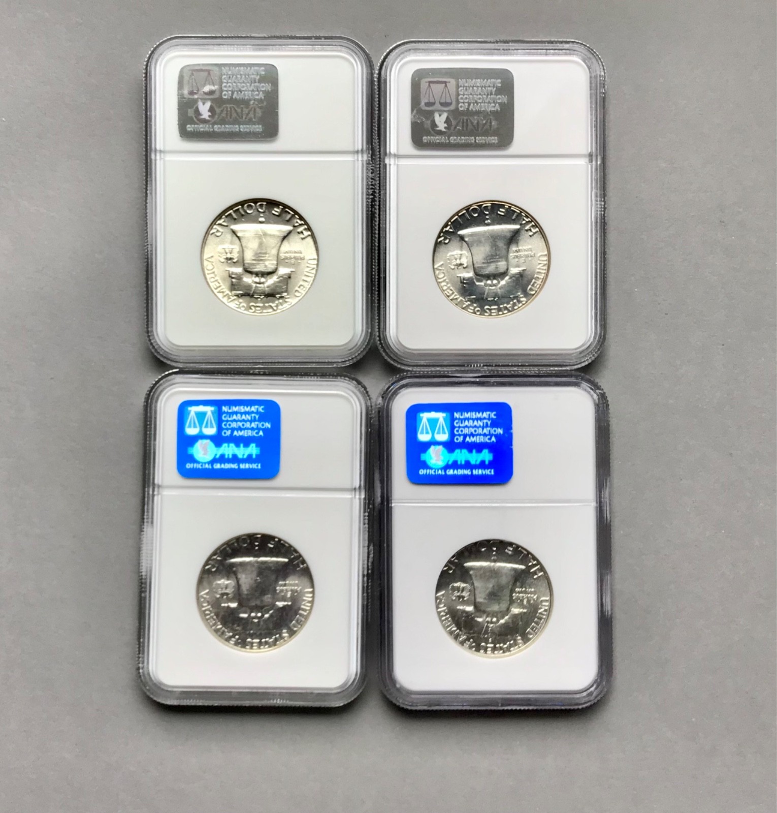 Group of (4) Franklin Half Dollars NGC MS65
