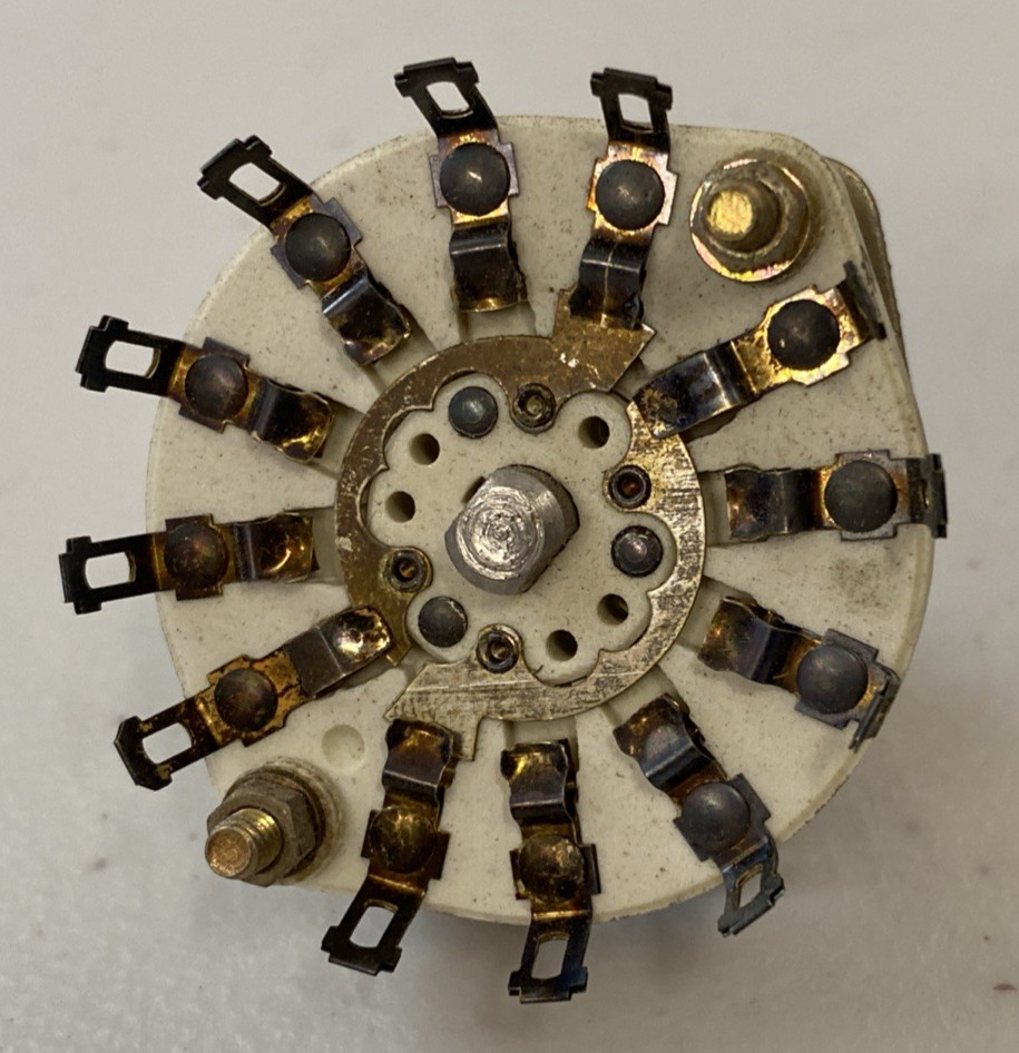 Lot 60 + Oak 5-17744-565 Position Rotary switch Electroswitch #249 Ceramic