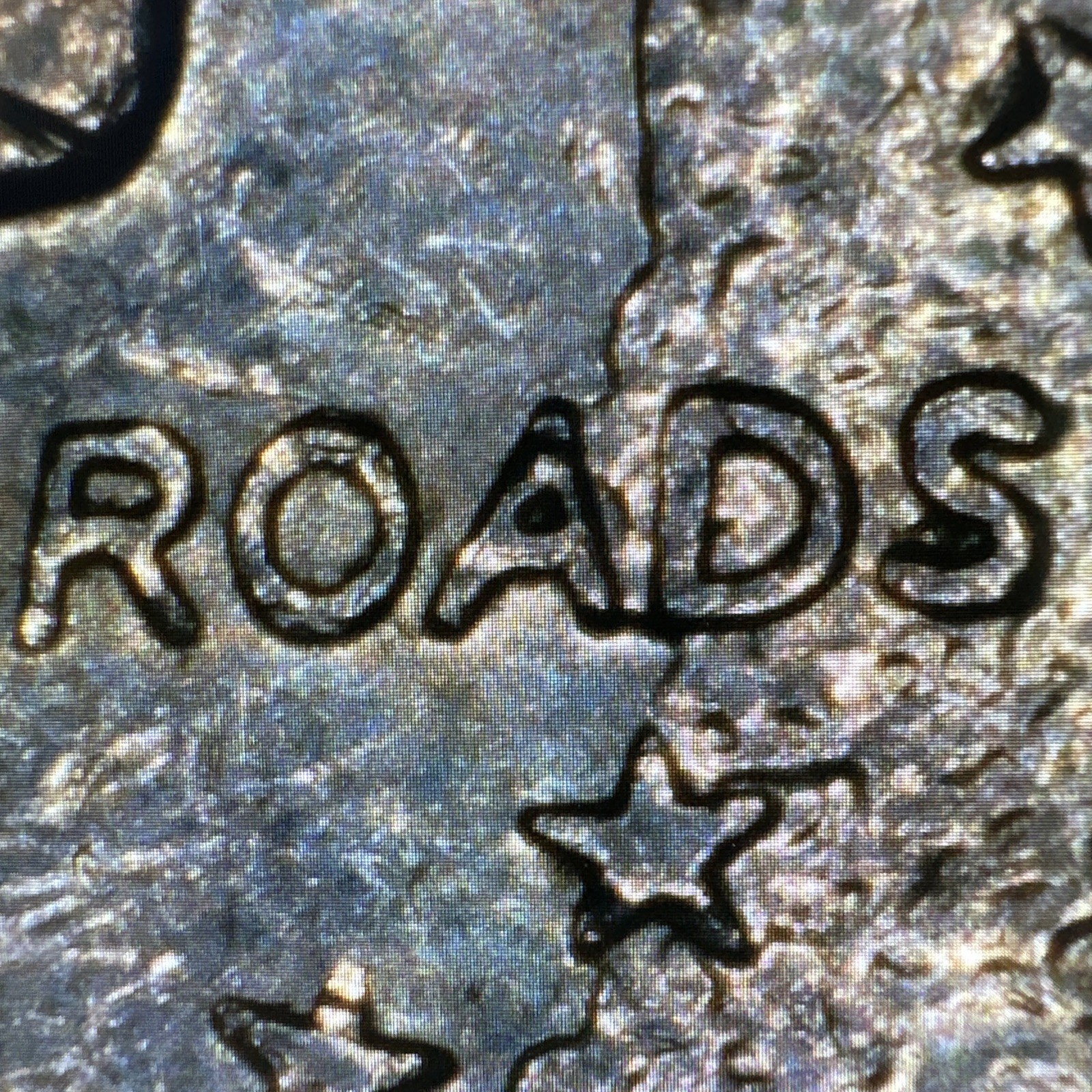 2002-P Indiana State Quarter Error. Die Break, DDR/DDO