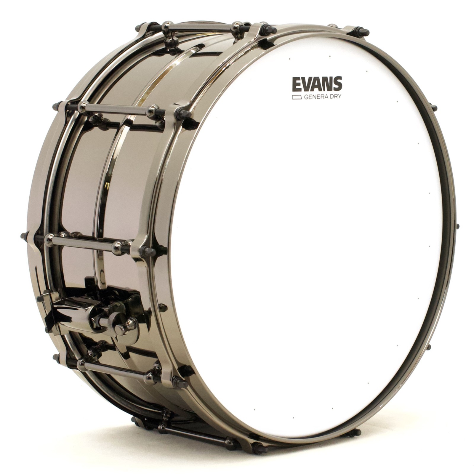TreeHouse Custom Drums 6½x14 Smooth Black Nickel over Beaded Brass Snare Drum