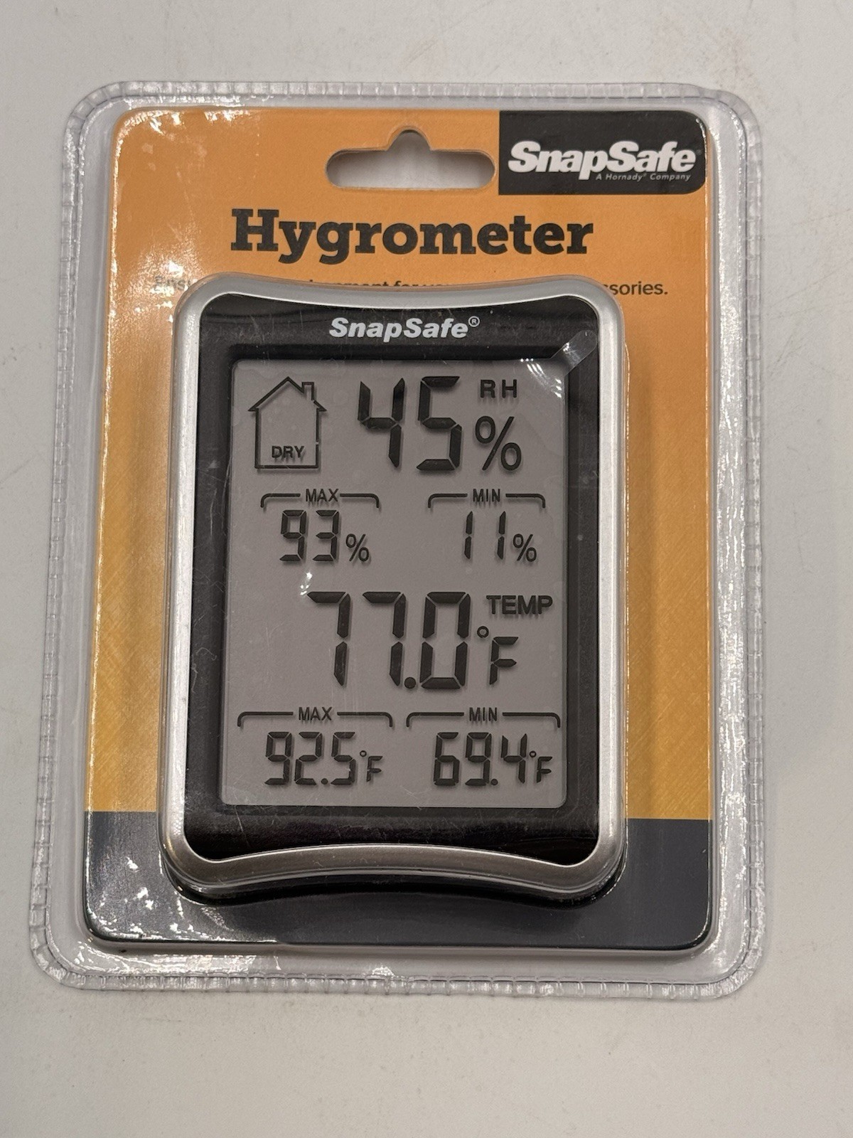 SnapSafe Hygrometer (75909) - Display Temp & Humidity for Safes