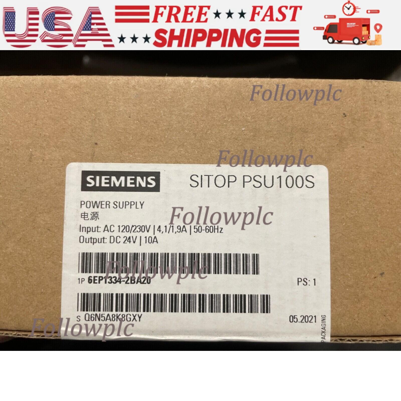 New in box Siemens 6EP1334-2BA20 Sitop PSU100S Power Supply 6EP13342BA20