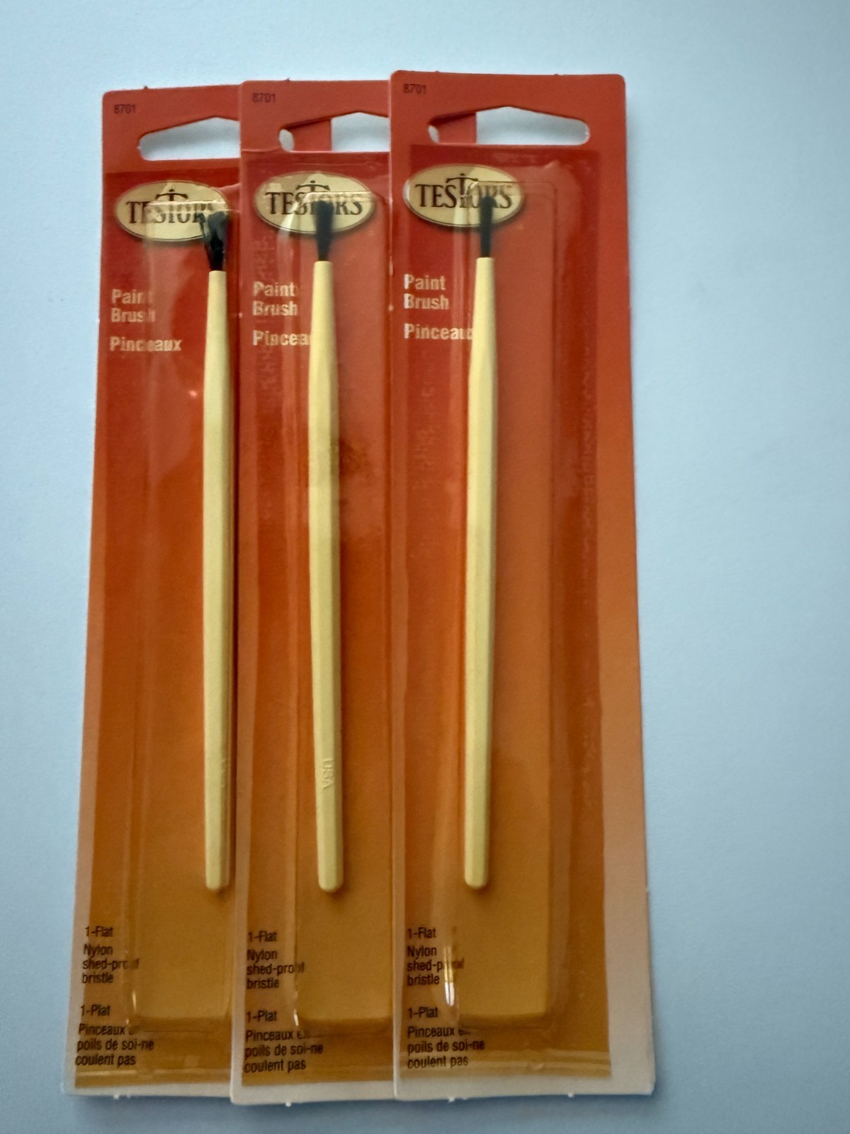Testors  3-Pack of Paint Brushes Brush Packs # 8701