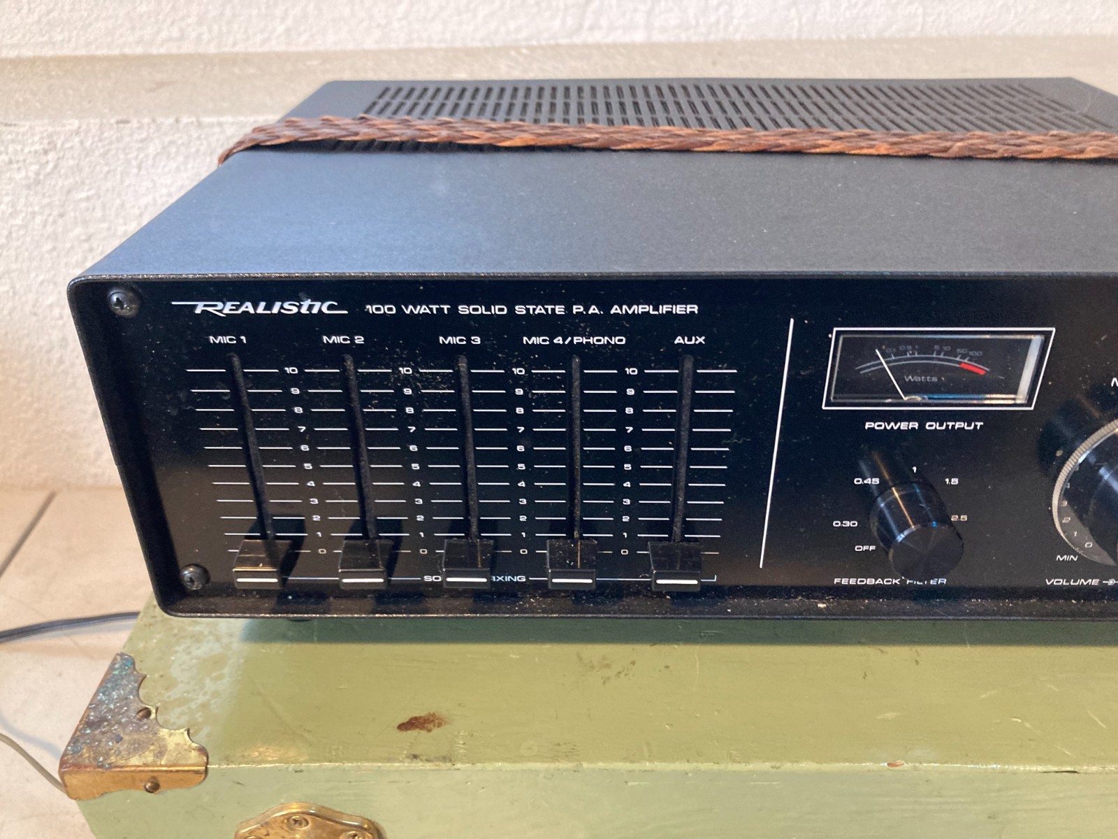 Realistic MPA-90 Watt Solid State PA Mixer Equalizer Amplifier 32-2024A