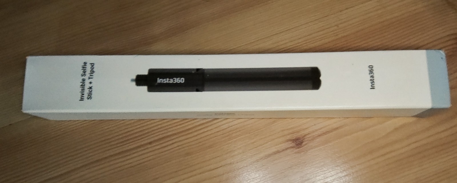 Insta360 Invisible Selfie Stick + Tripod, Black Aluminum, Adjustable Angle