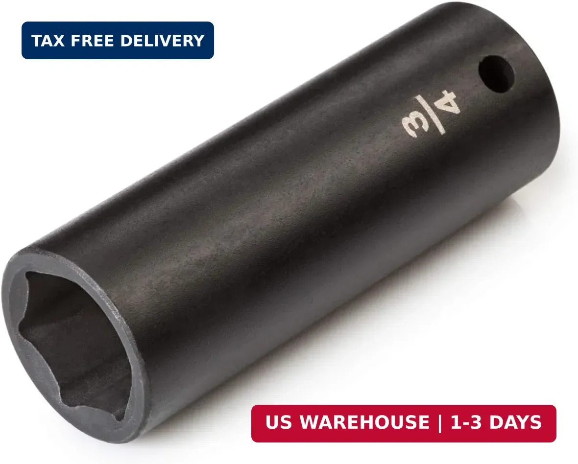 1/2 Inch Drive x 3/4 Inch Deep 6-Point Impact Socket | SID23019