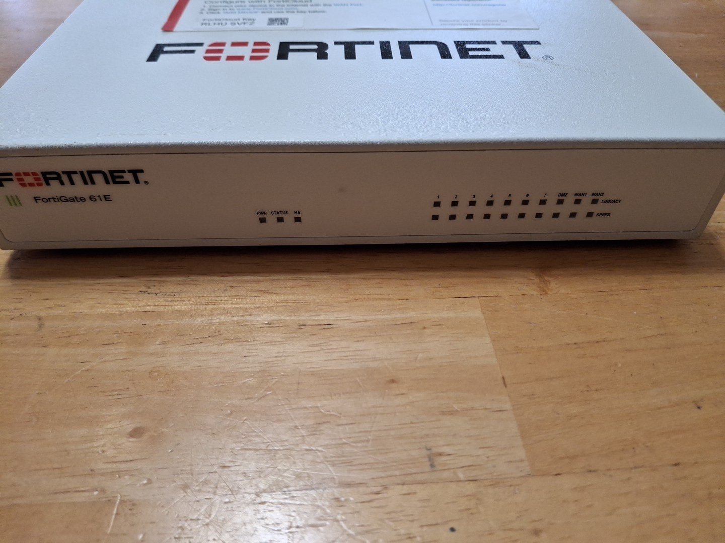 Fortinet Fortigate-61e Security Firewall Appliance with AC Adapter - Great Shape