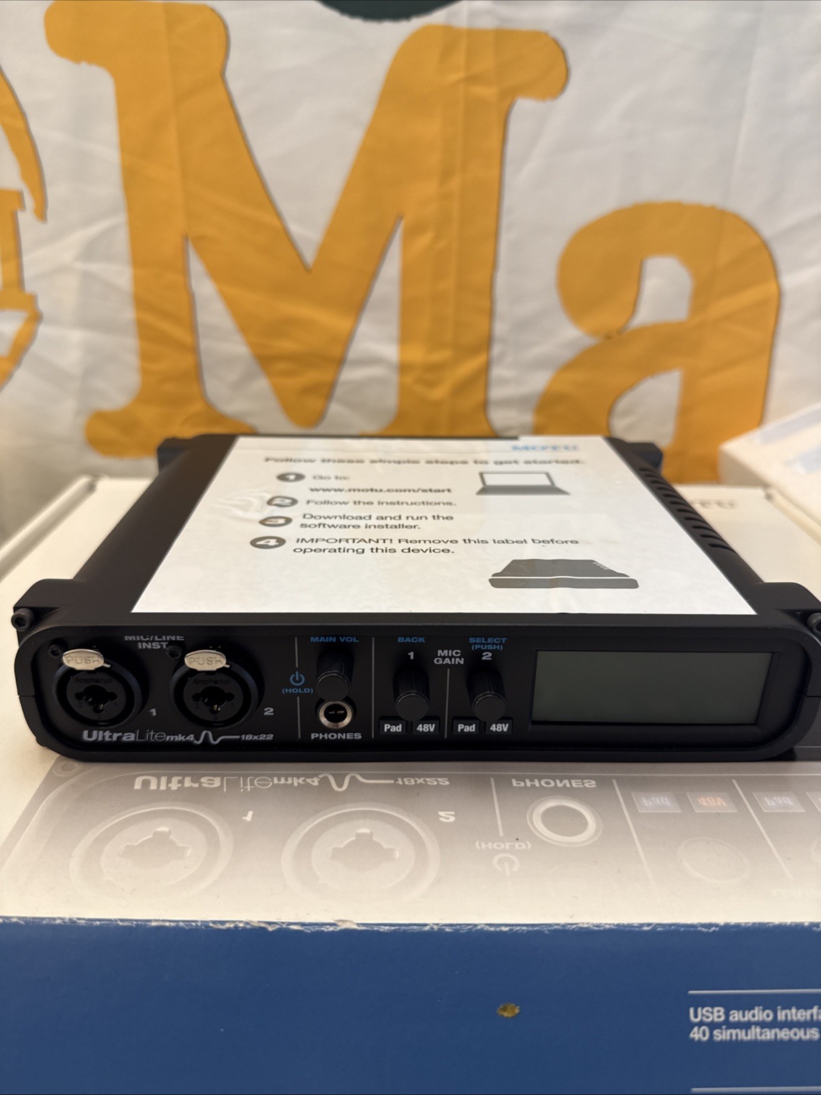 MOTU UltraLite mk4 18x22 USB audio interface DAP, mixing & Effects NEW OPEN BOX