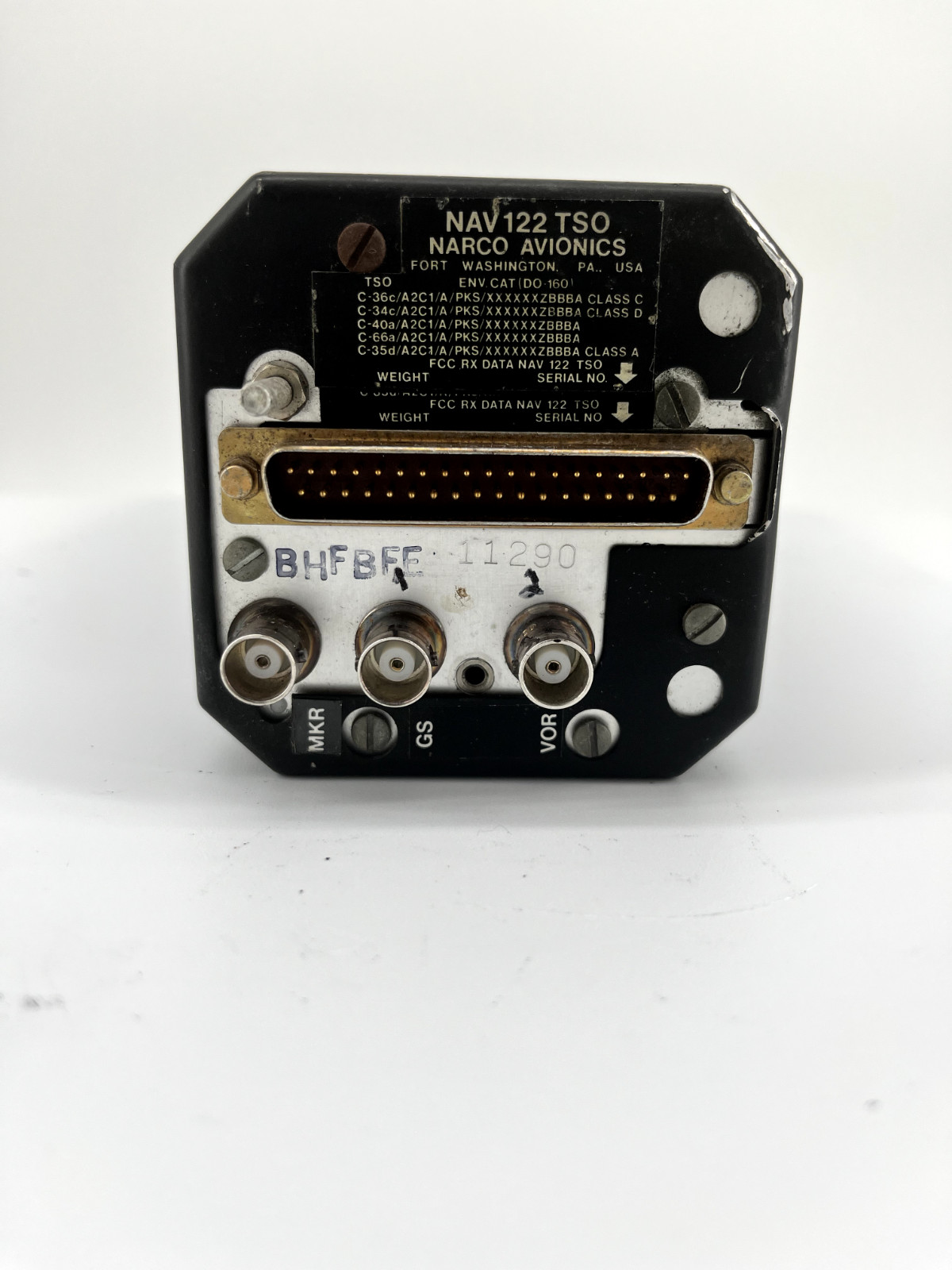 NAV-122 / NAV 122 | Narco VOR LOC Glideslope Navigation Receiver Indicator CORE