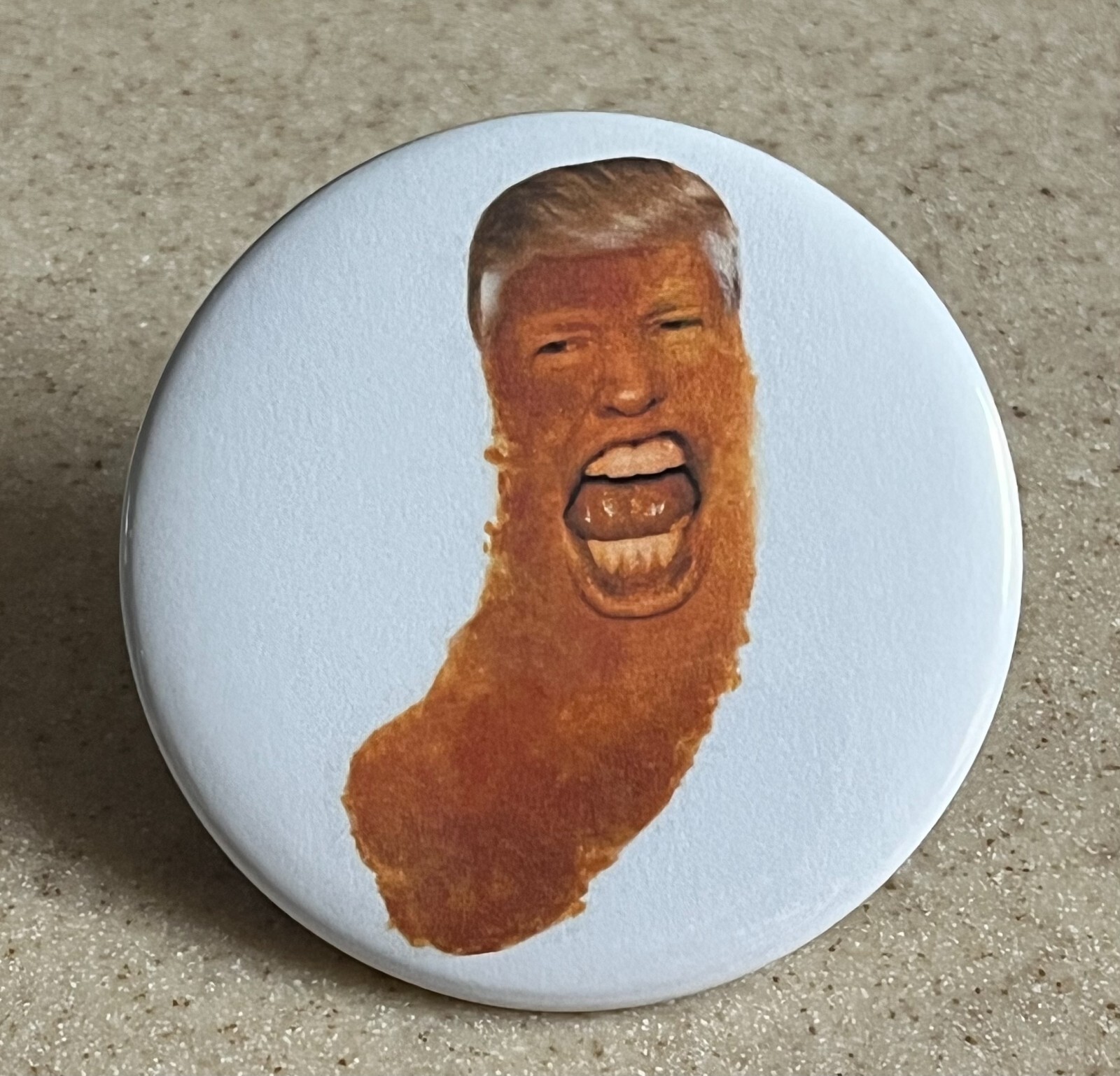 Trump Cheeto Pin-Back Button 2 1/4 inch