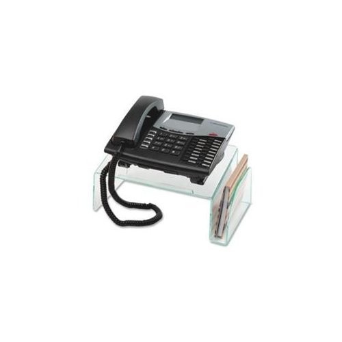 Lorell Telephone Stand - Acrylic - Clear, Green (LLR80661)