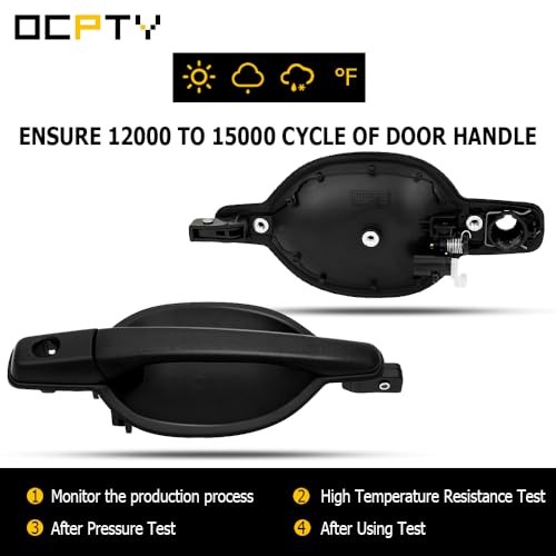 Door Handle Exterior Front Driver Left Side Replacement Fit 2004-2008 for