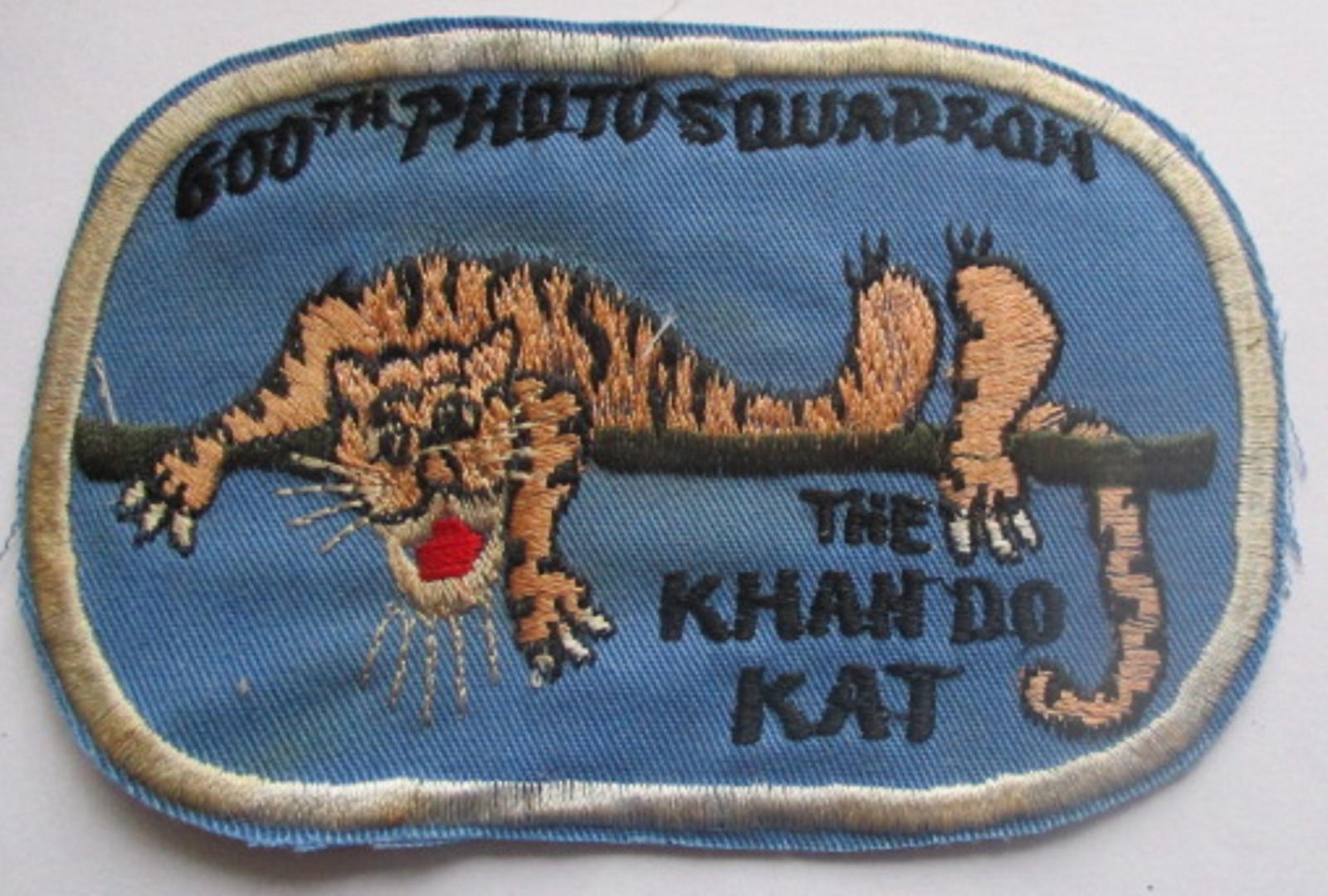 USAF 600th PHOTO VIETNAM SQUD "THE KHAN DO KAT" VIETNAM War Vtg Orig PATCH