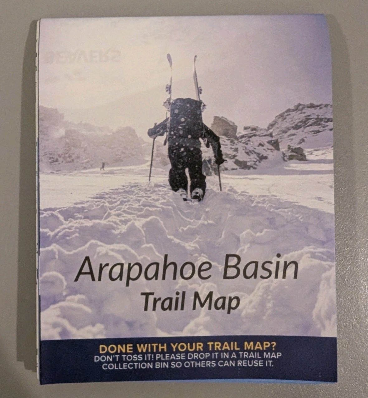 Arapahoe Basin Trail Map winter 2024-25