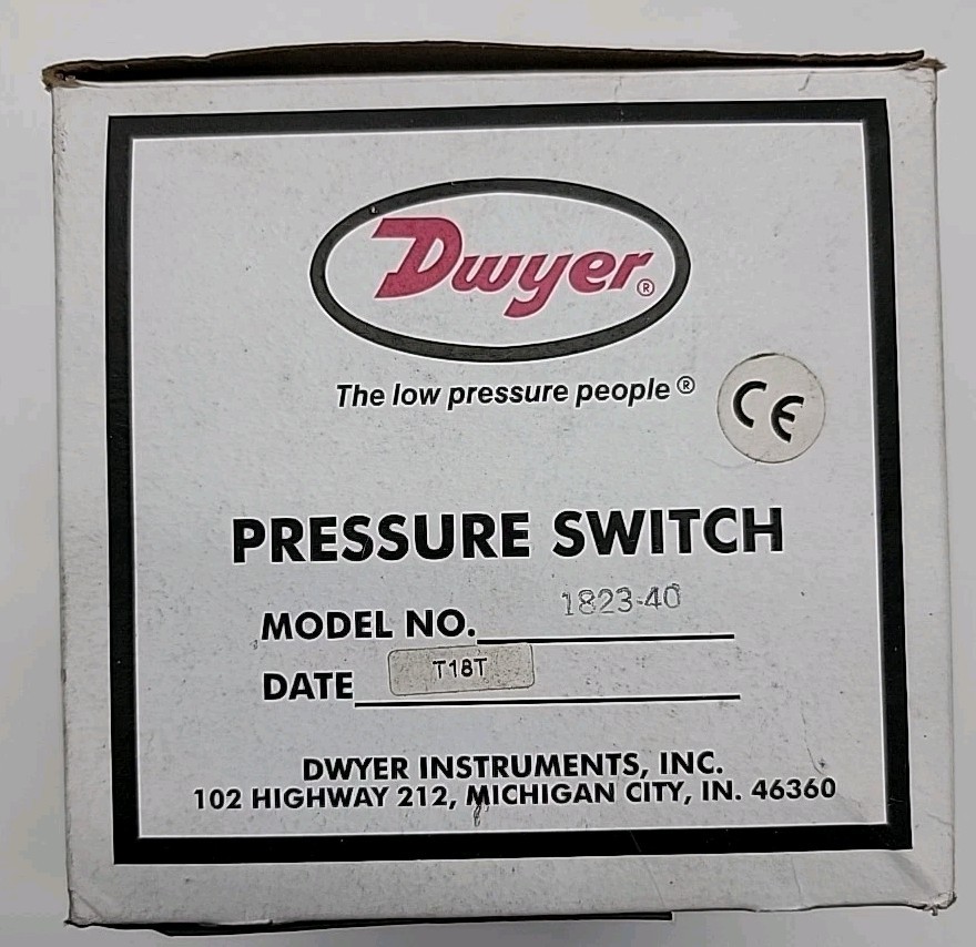 Dwyer 1823-40 Pressure Switch Industrial Process Control Switch