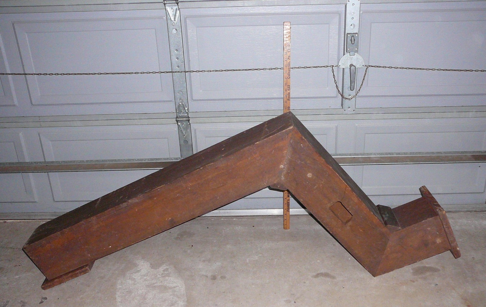 American Music Heritage! Antique 62" Wood Pipe Organ Wind Blower Duct Old c1910