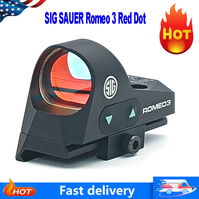 Sig Sauer ROMEO3 Reflex Sight 1X25mm 3MOA Red Dot SOR31002 | Graphite | US copy