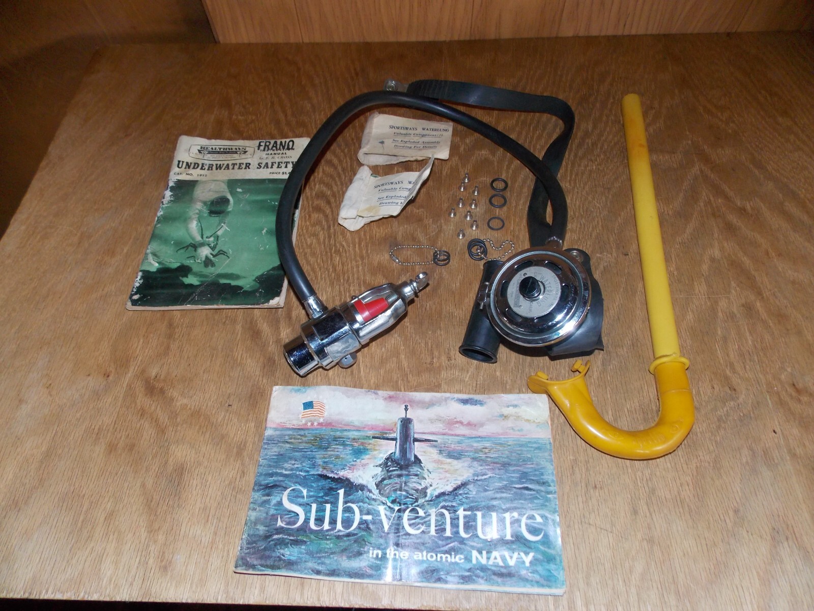 Scuba Sportsway Waterlung W/Aquatic Snorkle (Italy) and More U.S.A.  9/26
