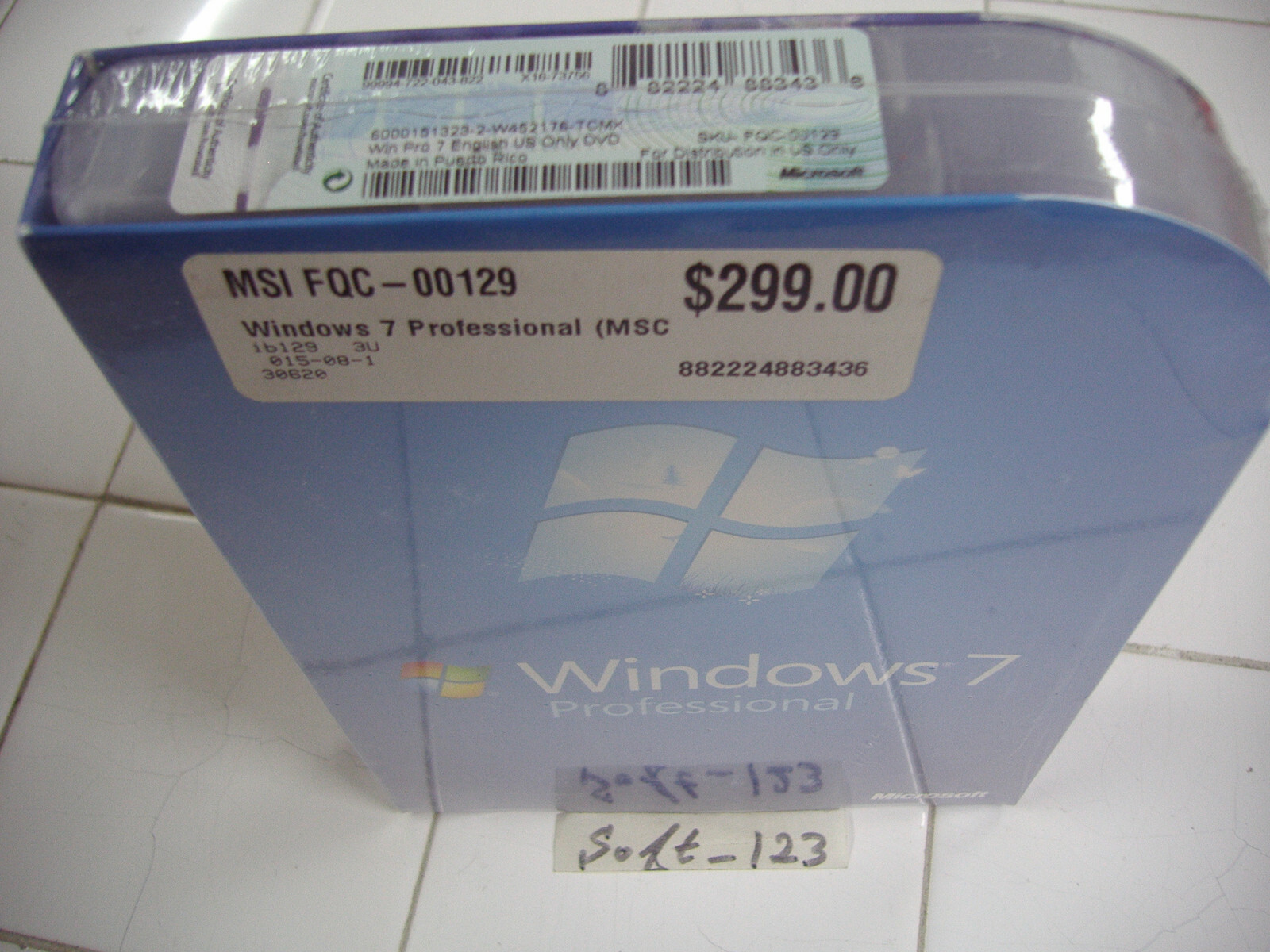Microsoft Windows 7 Professional Full 32 & 64 Bit DVDs MS WIN PRO =SEALED BOX=