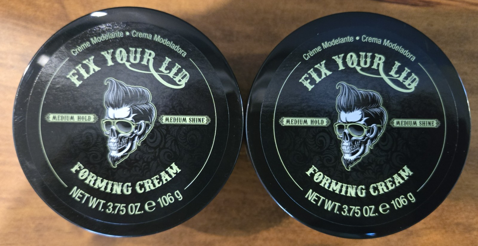 Fix Your Lid Hair Forming Cream Medium Hold Medium Shine 3.75 oz 2 Pack