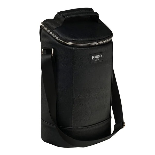 Igloo Luxe Leather Beverage Tote Cooler Bag,Igloo Beverage Tote MaxCold Backpack