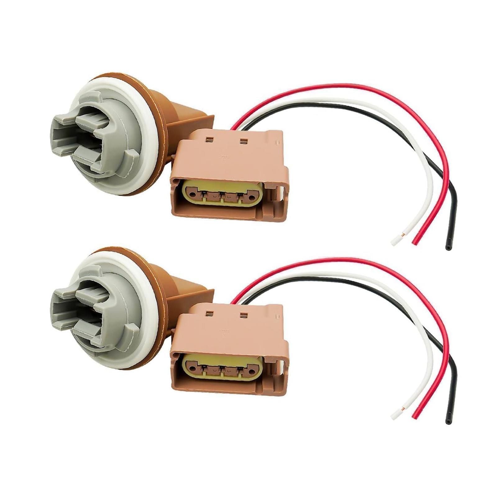 2Pcs 2U5Z13411SA Turn Signal Socket and Pigtail Connector w/Wire Harness Fit...