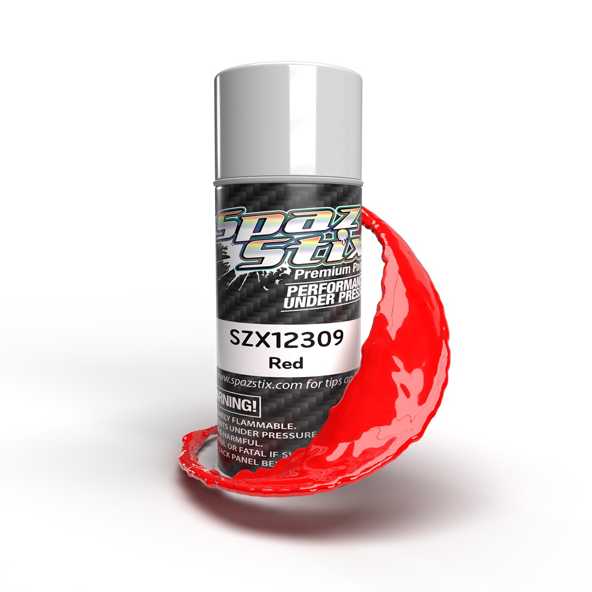 Spaz Stix Solid Red Paint 3.5oz Can SZX12309 12309