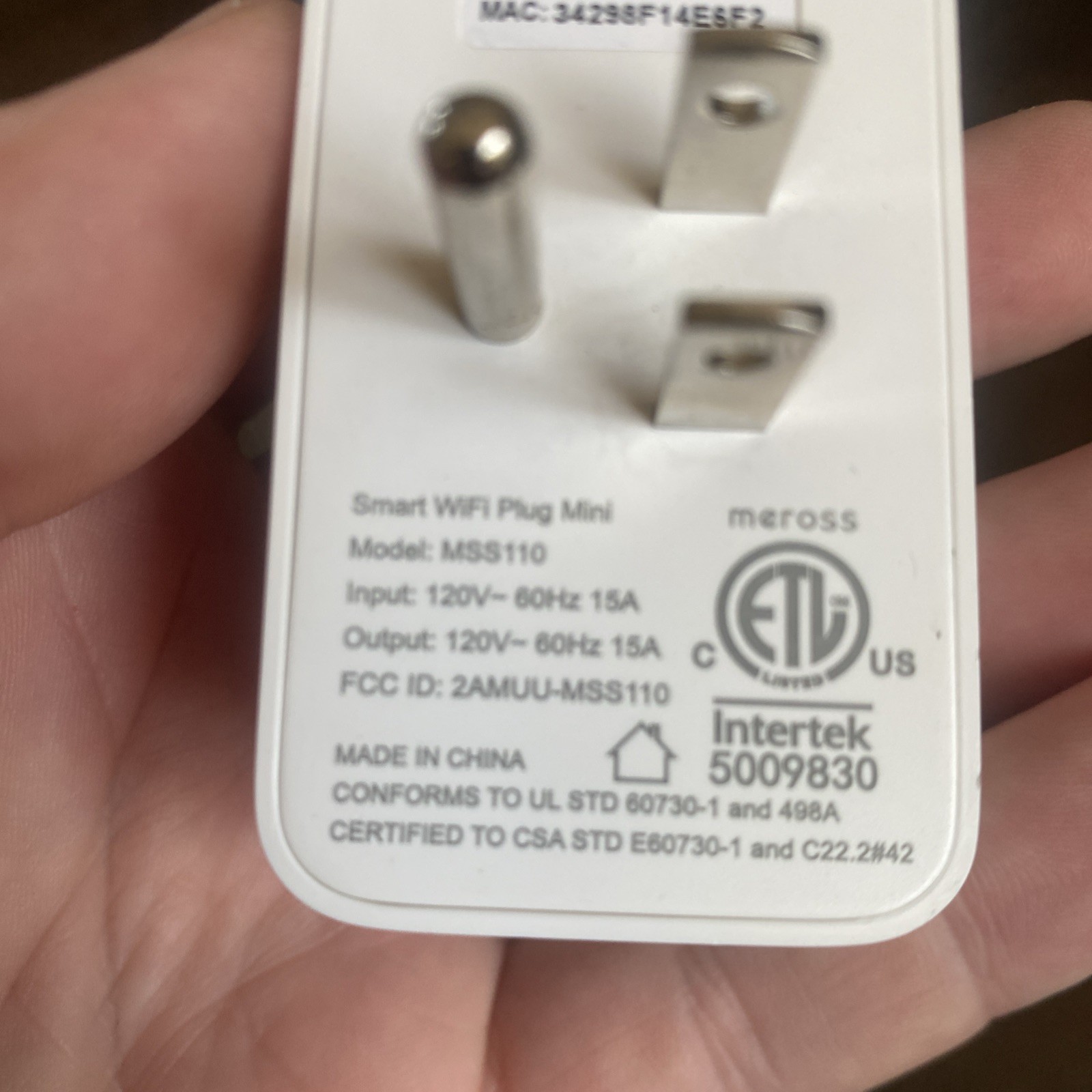2 Meross Smart Wi-Fi Plug Mini MSS110 Alexa Google Assistant SmartThings D3-027