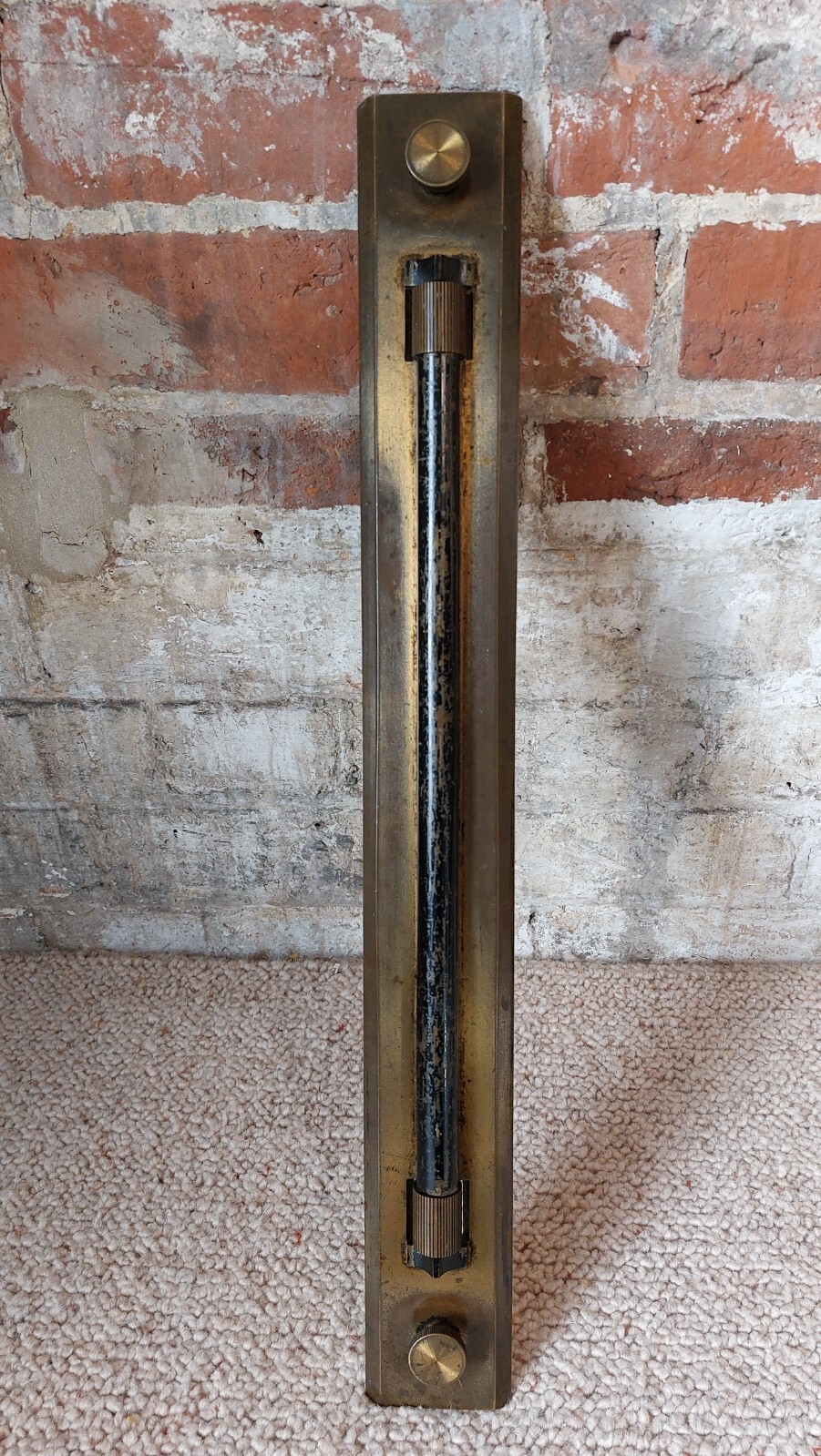 Fab Vintage Rolling Brass Parallel Rule Ruler Technical Draughtsman 2 Foot/ 61cm