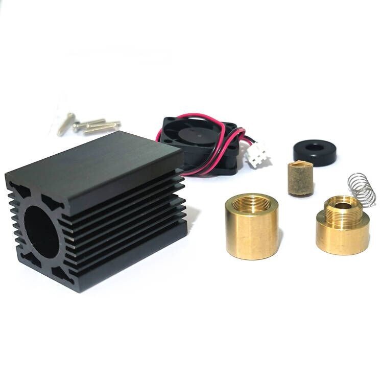 Focusable Housing/Case/Heatsink for 445nm 450nm 9mm Laser Diode LD Module Fan