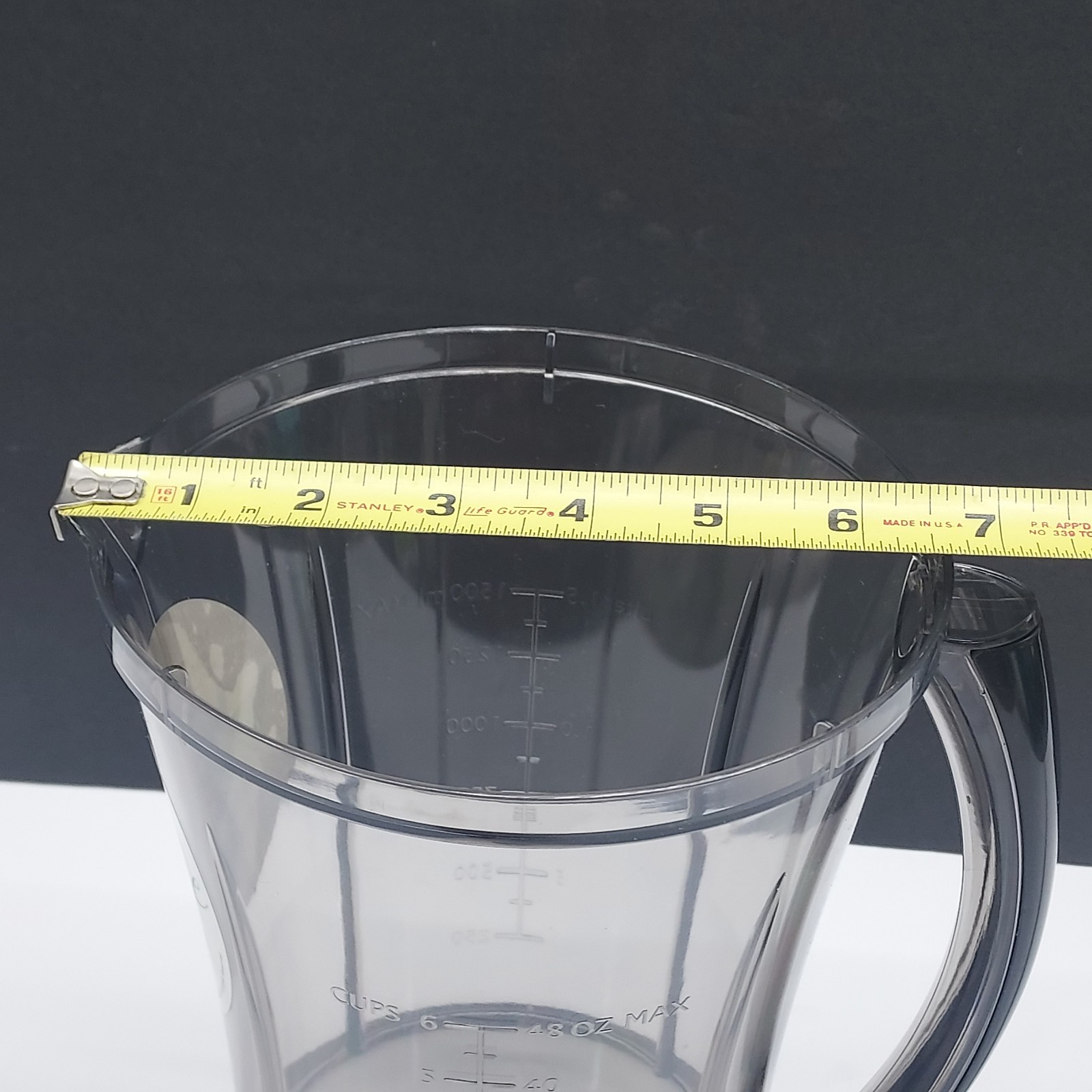 NuWave Party Mixer Replacement Pitcher 48oz / 6 Cups Model 22191 Open Box