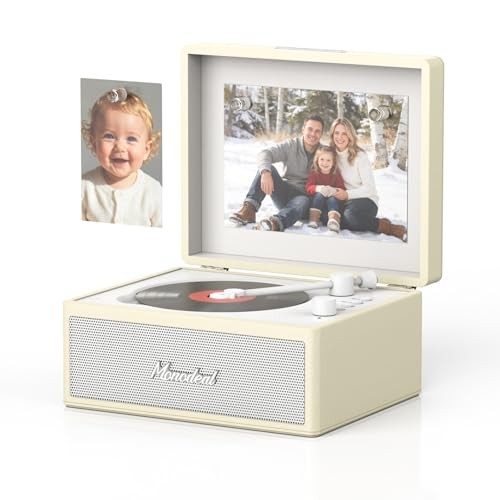 CD Player Portable,Retro CD Player with Bluetooth 5.0 & Dual HiFi White