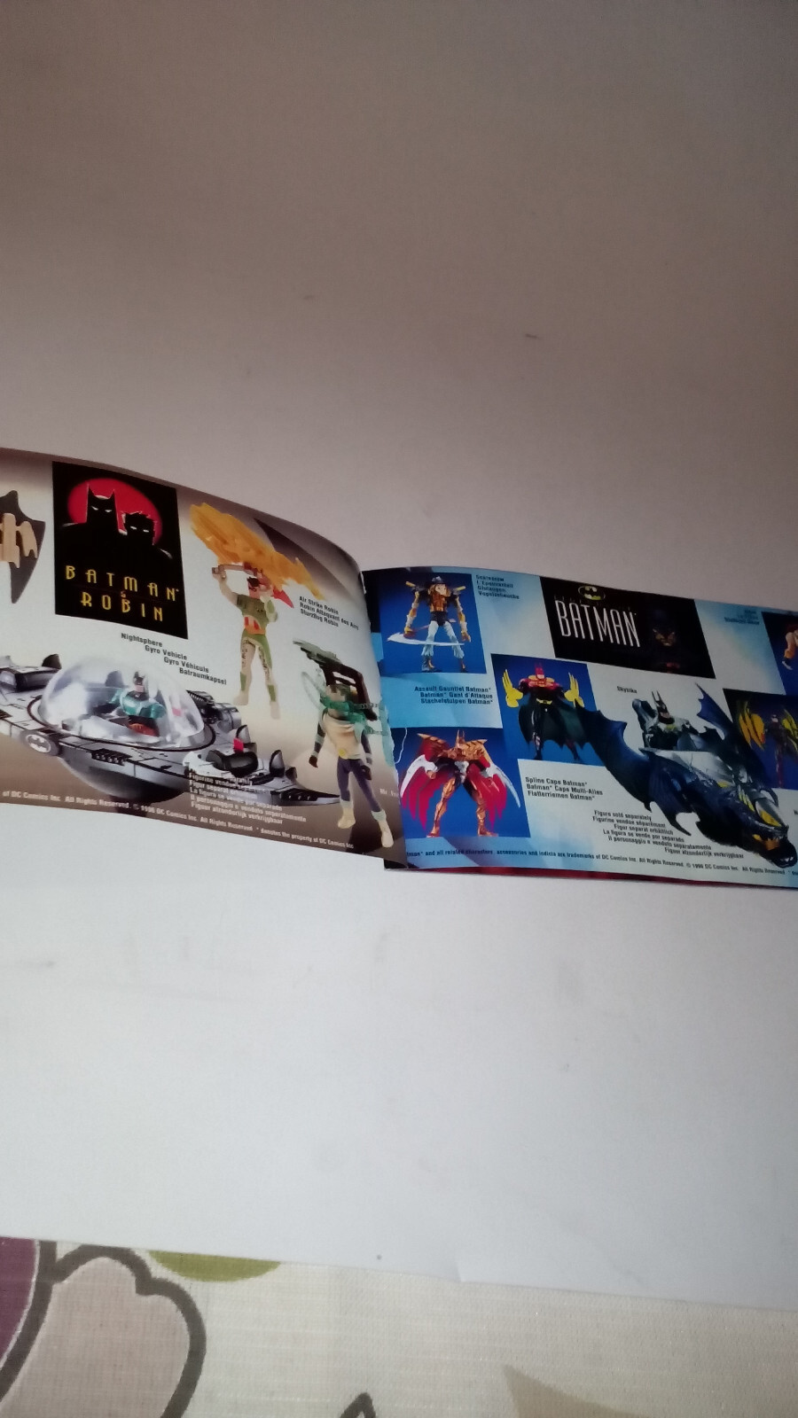 Batman Kenner Action Figures Booklet, Toy Guide Brochure 1996