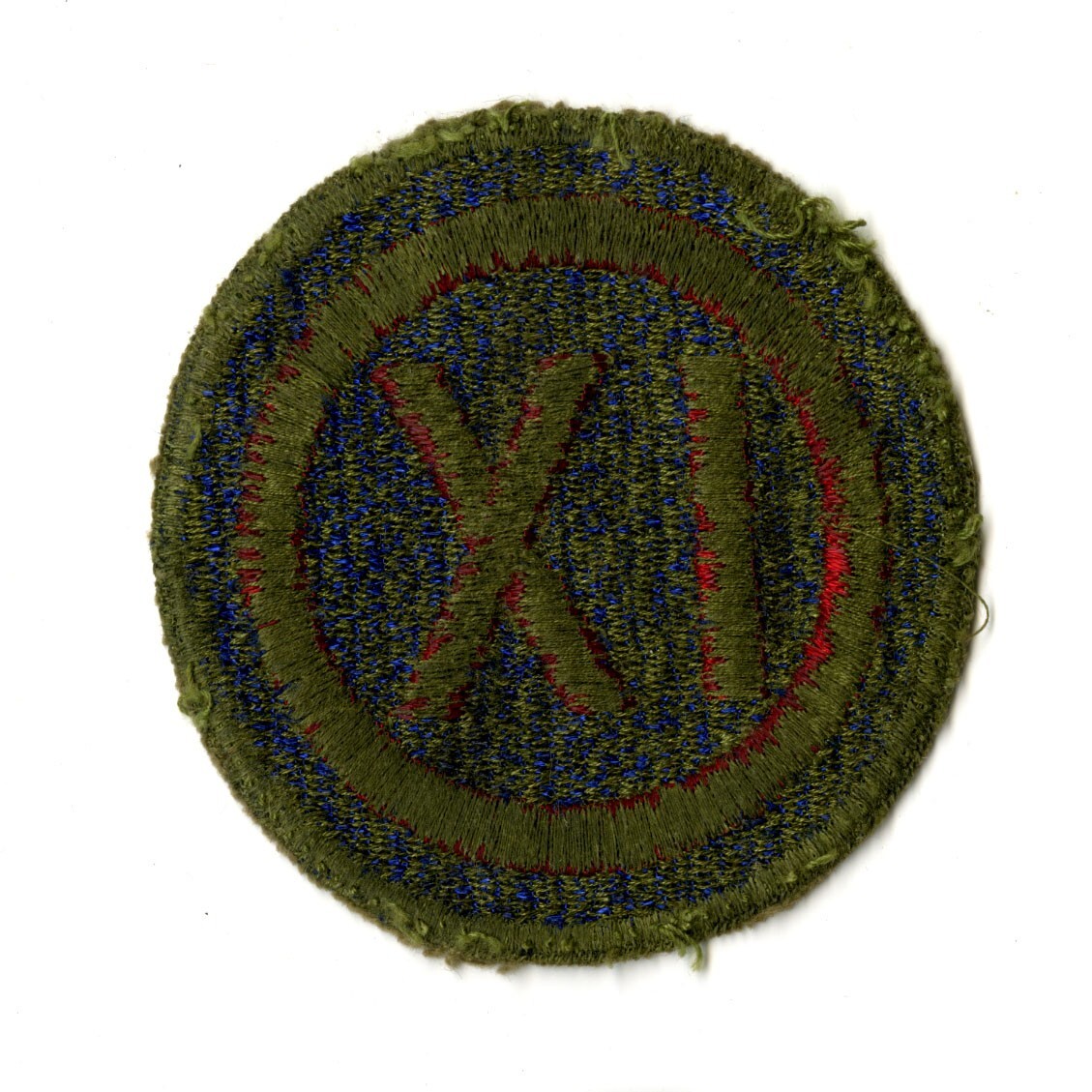 IX Corps Greenback OD Border Patch WWII Original Pacific
