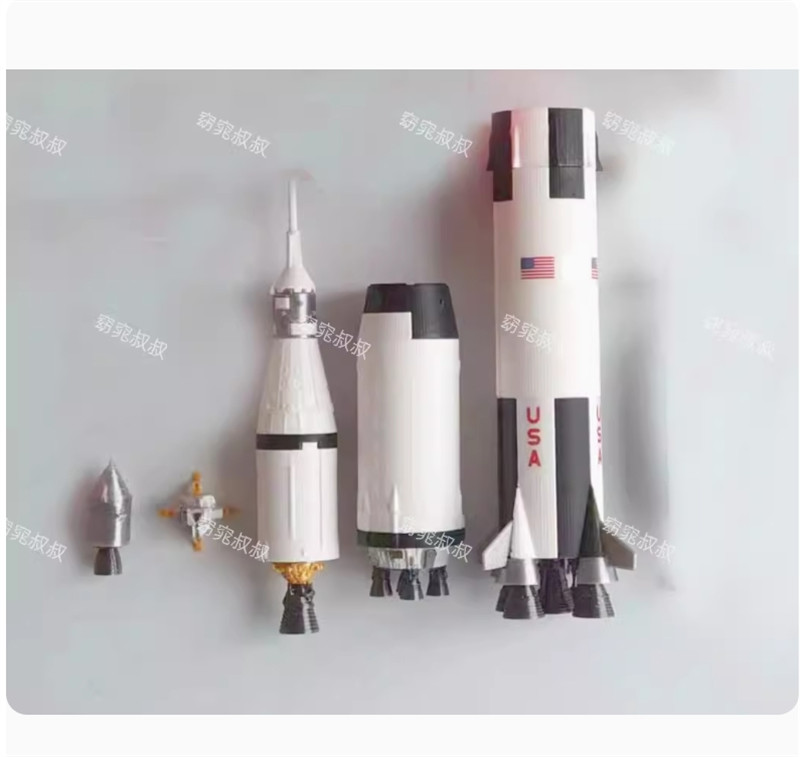 1/400 Scale Saturn-5 Launching Tower Frame Model 3D Build Painted Model Kit Toy
