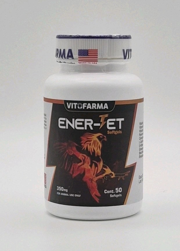 Vitofarma Ener-jet 50 Softgels Supplement For Poultry - Apoyo A La Vitalidad