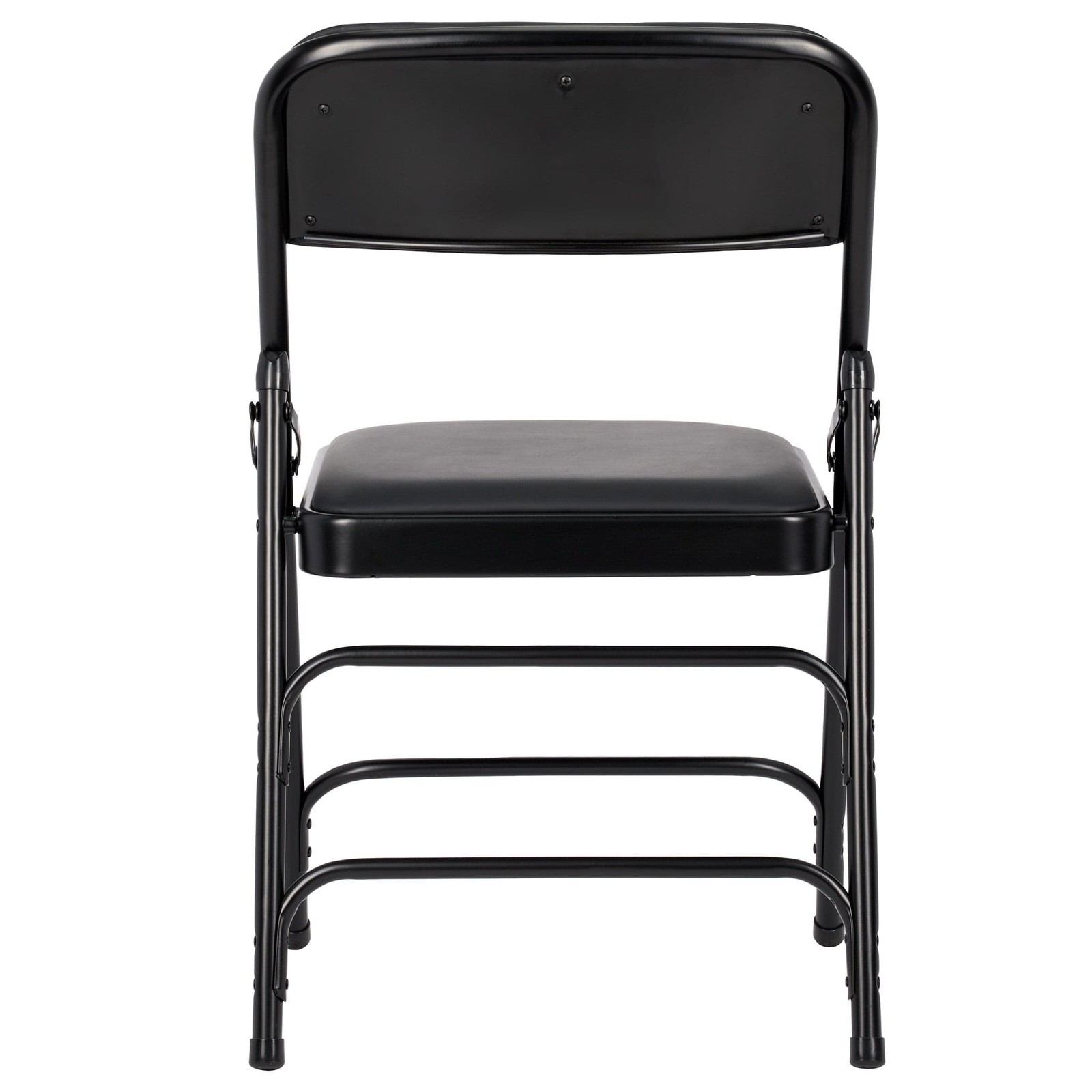 Vinyl Cushion Folding Metal Chair with Steel Frame by Chivari