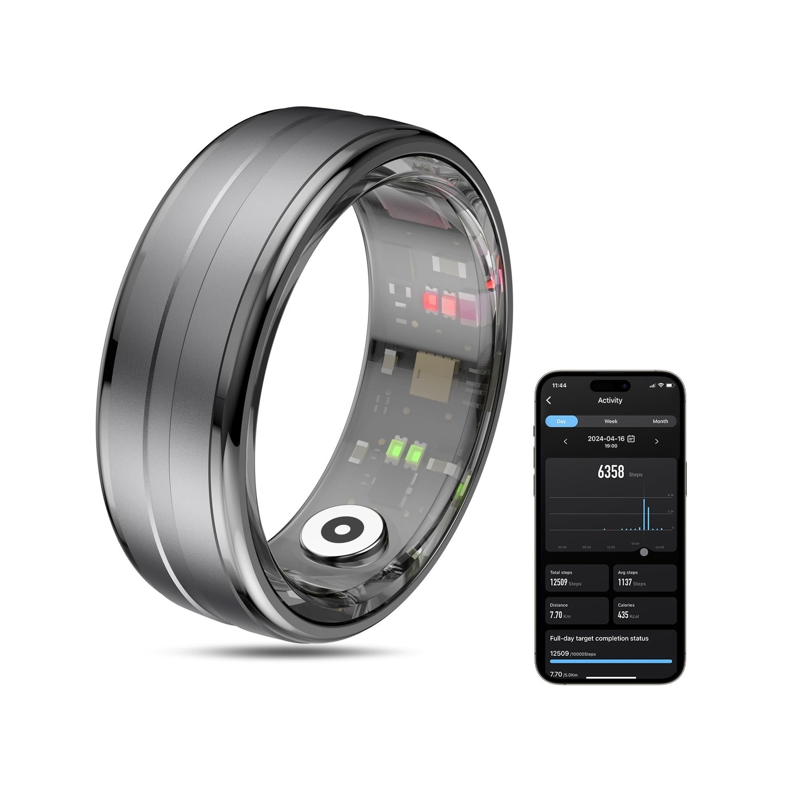 Smart Ring Health Tracker for Men/Women Fitness Ring - Monitor Sleep, Heart Rate