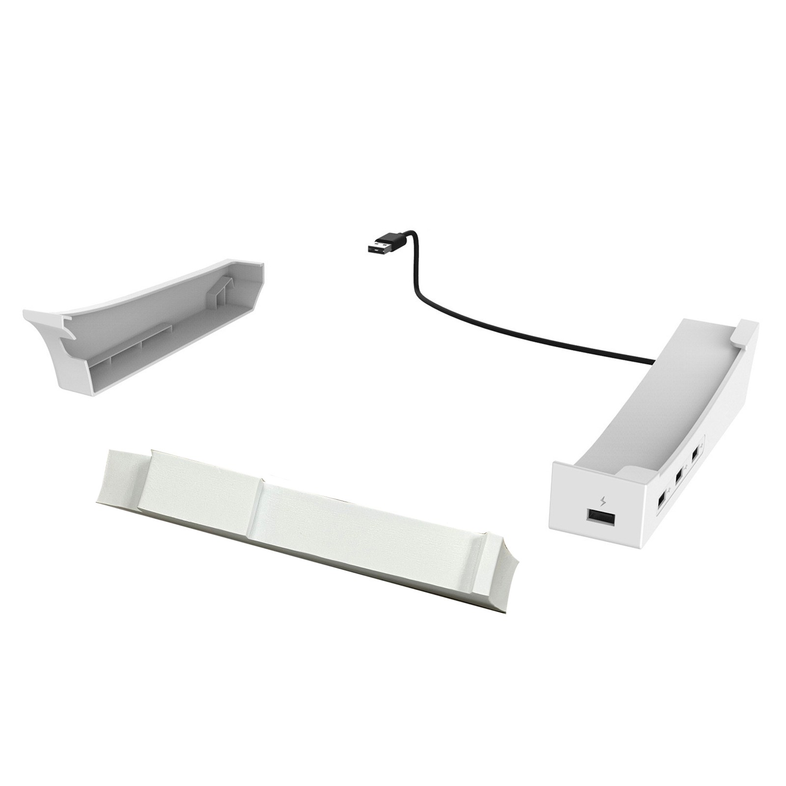 Holder Bracket With 4 Port USB Hub Replacement Commponents For PS5 Slim Console