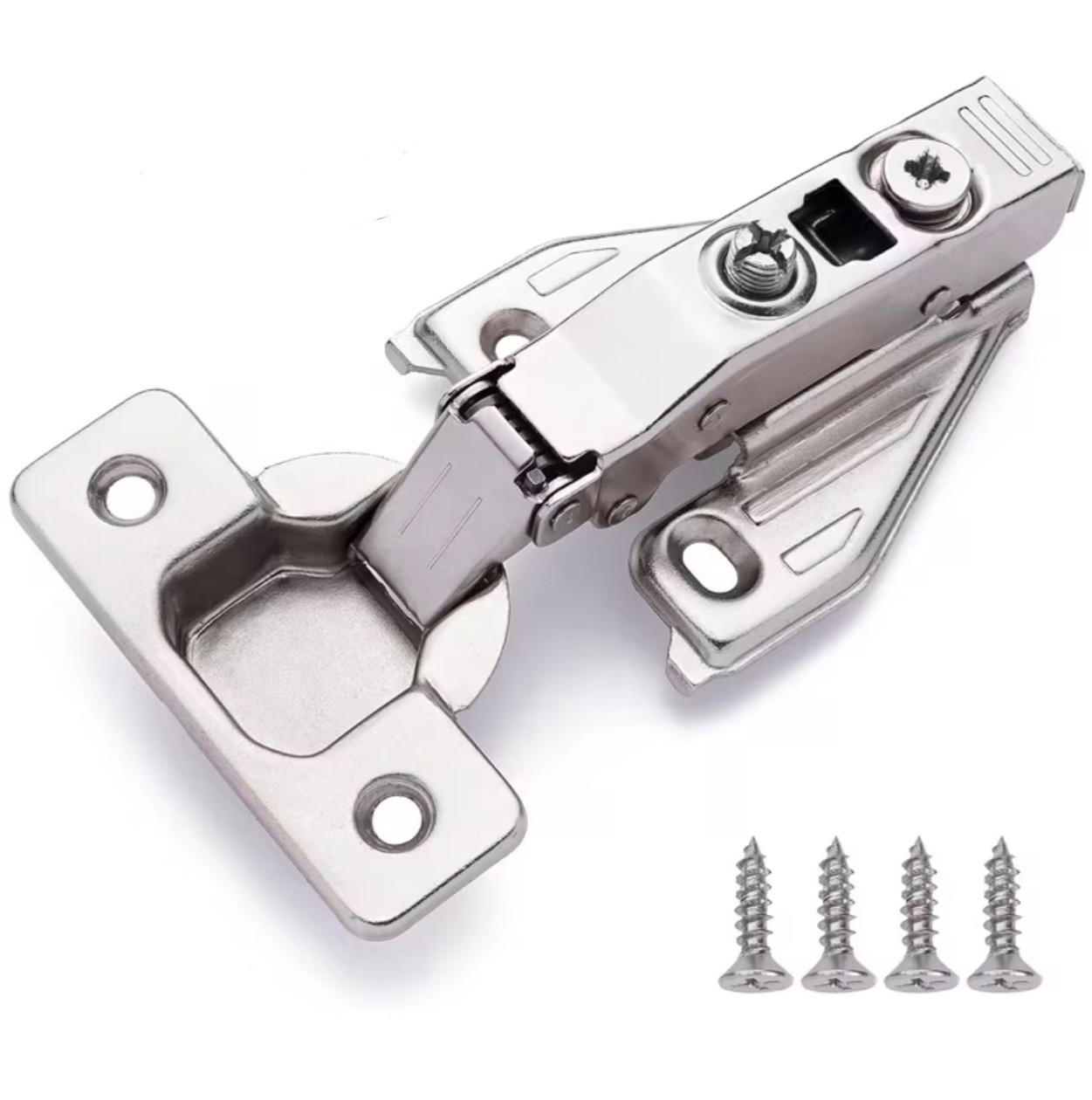 Soft Close Cabinet Hinges 35mm Full Overlay Clip-On 105° Kitchen Door Hardwa