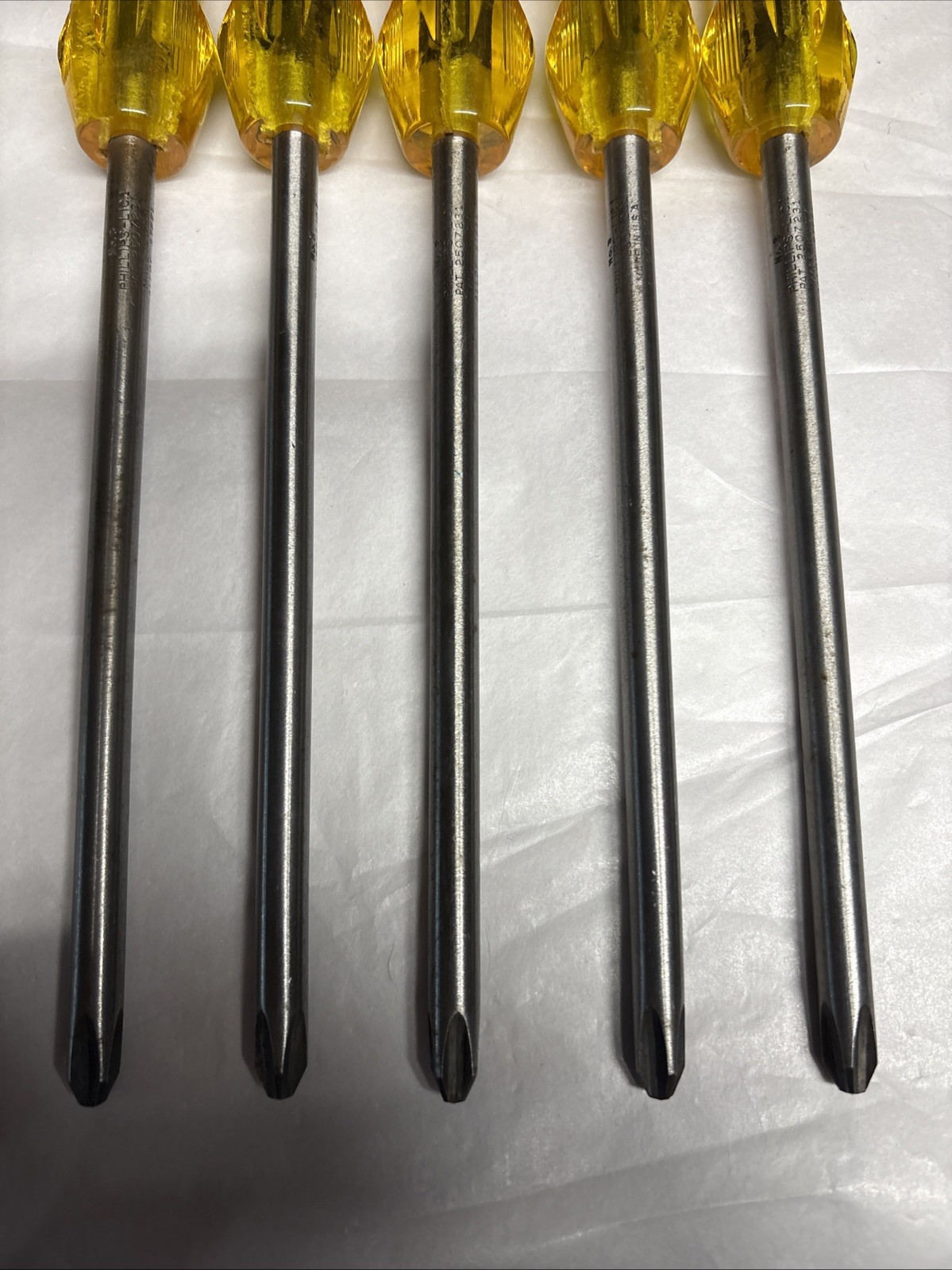 Vintage Stanley Utility 703-3 Phillips Head #3 Tip Screwdriver USA Lot Of 5 NOS