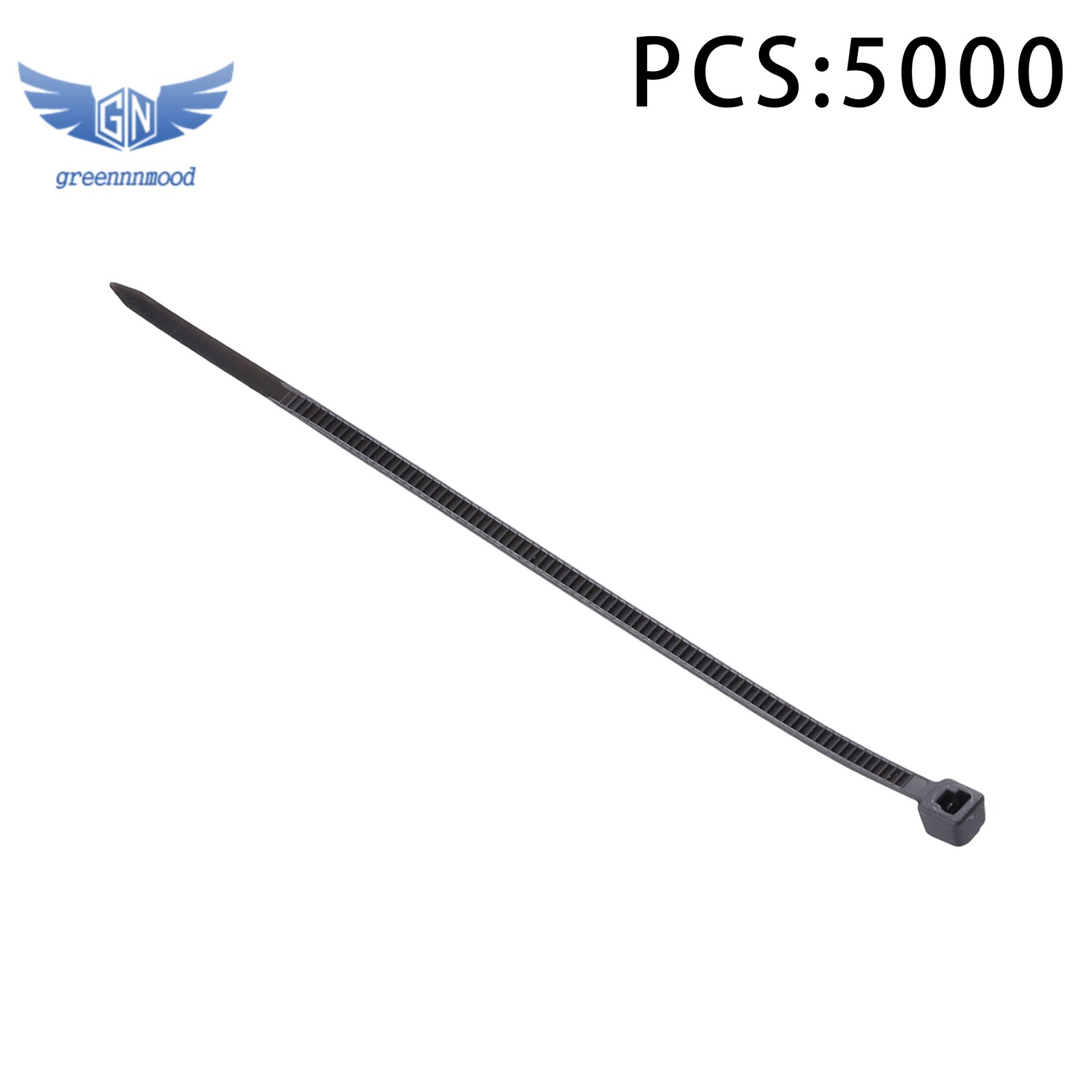 5000 × 4" Zip Ties Small Size Plastic Cable Tie Durable 18 lb Tensile Strength