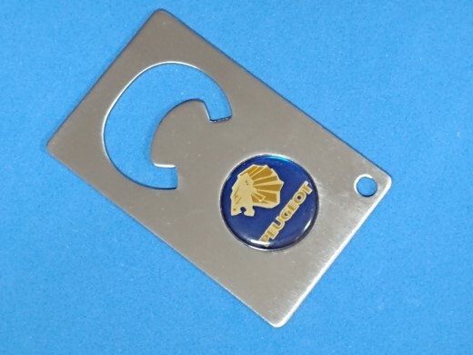 PEUGEOT LOGO CREDIT CARD BOTTLE OPENER #128