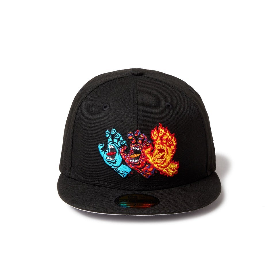 NEW ERA 59FIFTY SANTA CRUZ 3 Screaming Hands Black 14384271