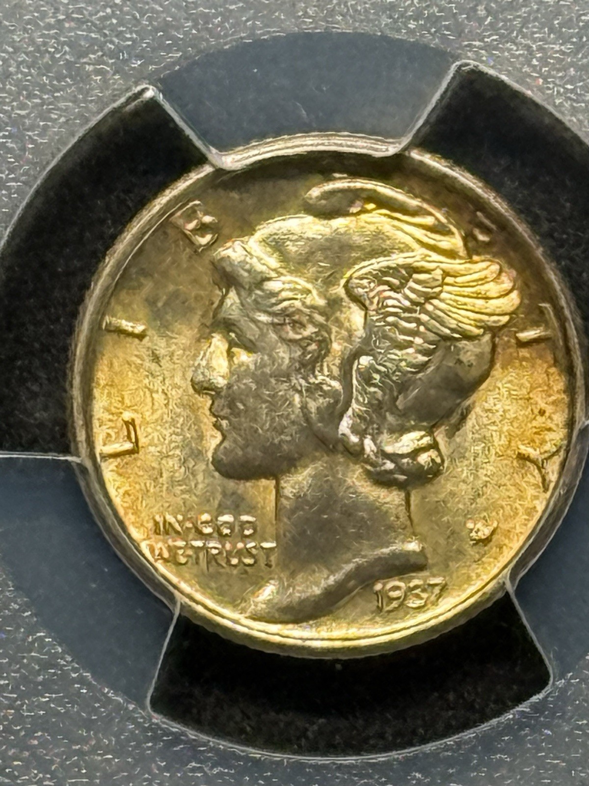 1937-S Mercury Dime 10c PCGS MS-65